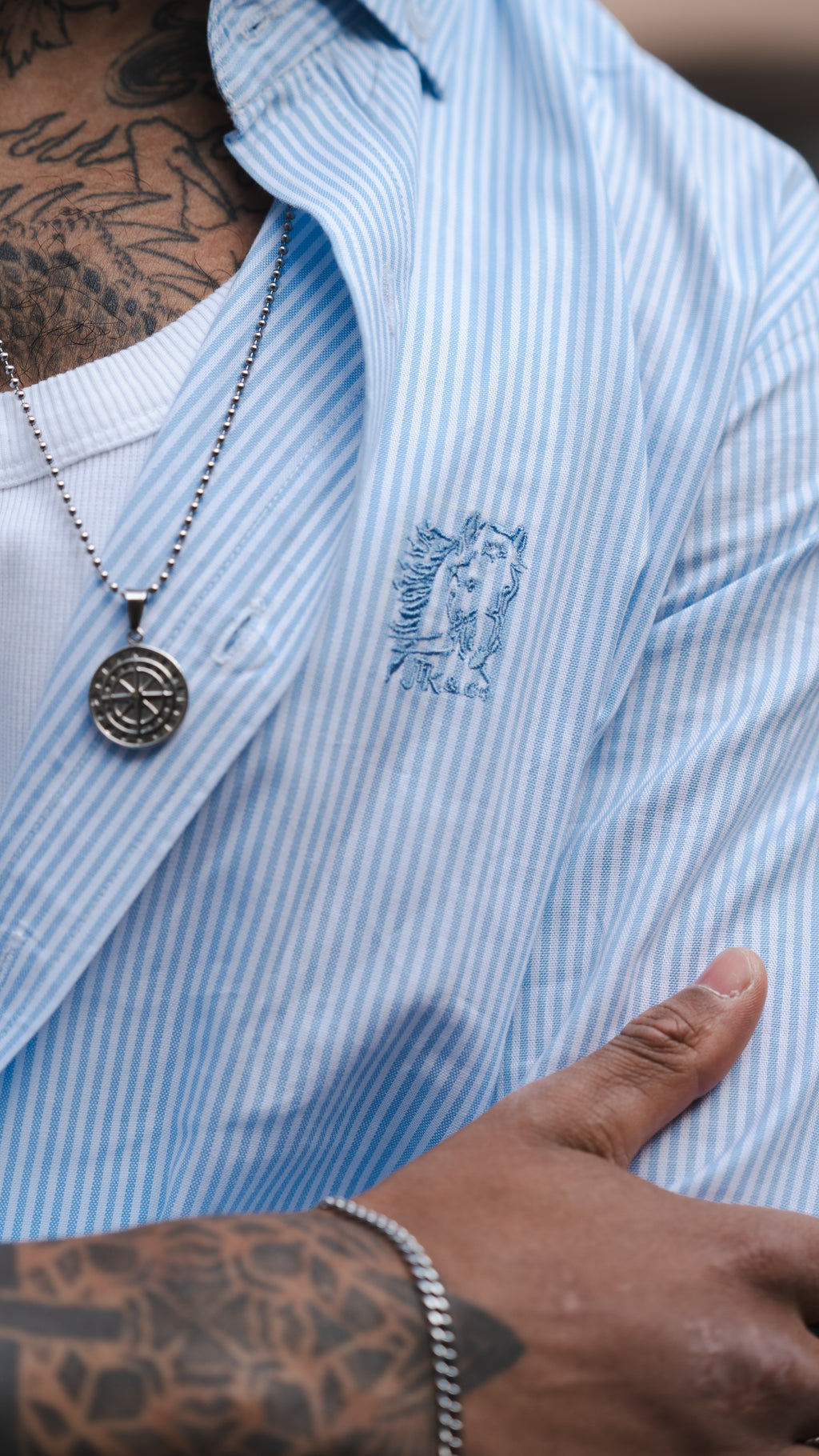 Shirt "Cote d'Azur" Ocean Blue Men